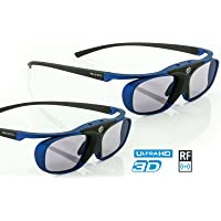 2x Hi-SHOCK® RF Pro Deep Heaven | Gafas 3D-RF para proyectores EPSON- JVC- SONY | comp con ELPGS03-EH-TW6600- EH-TW7200…